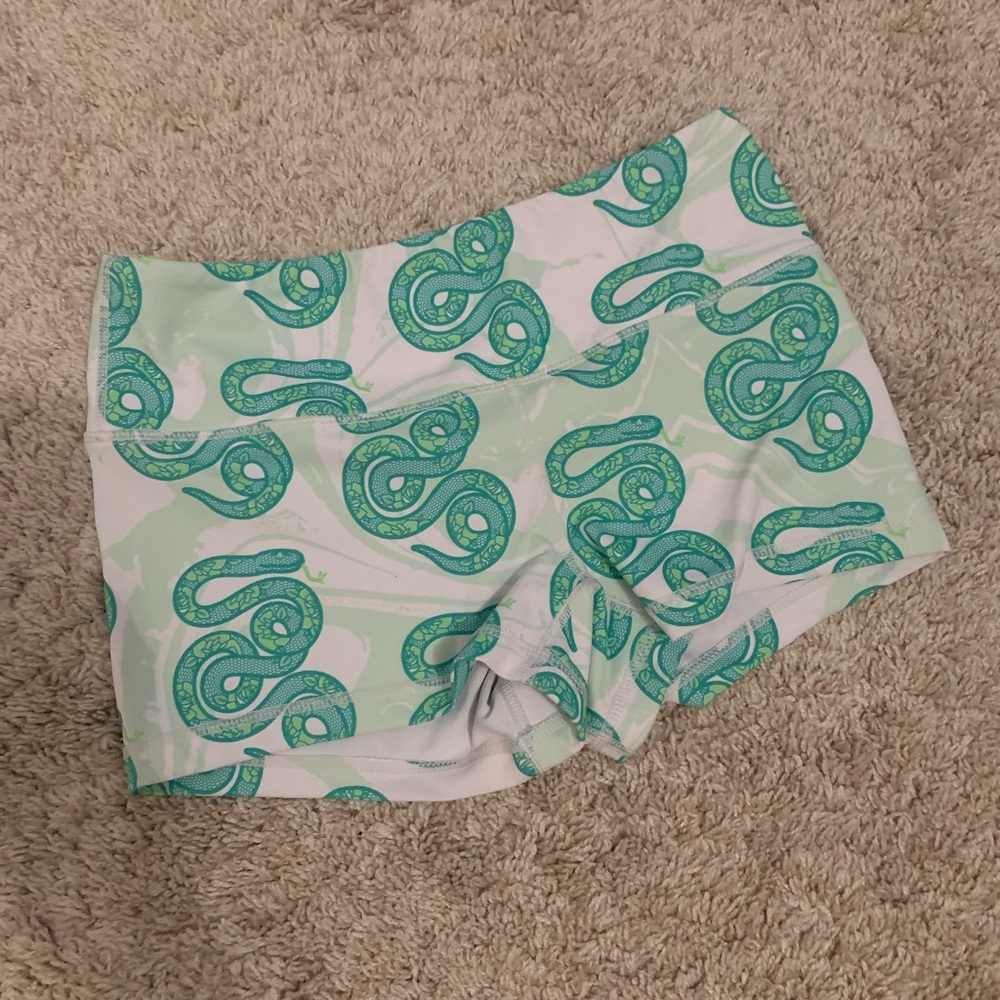 Rokfit snake booty shorts (size s)